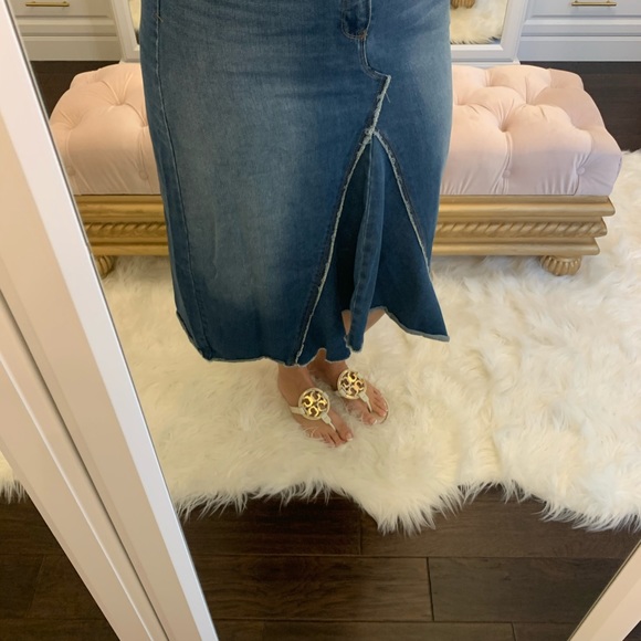 Nine West A-line, high low denim skirt - Picture 9 of 9
